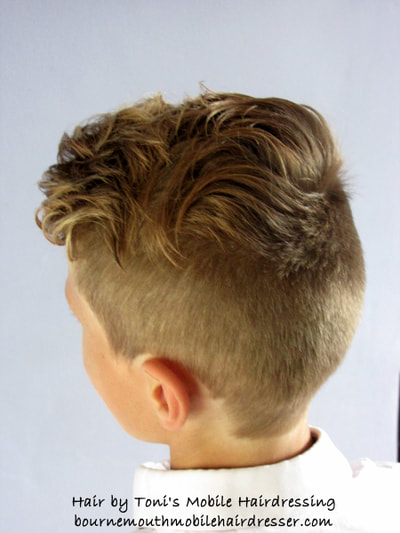 
Children's hair cut by Toni, mobile hairdresser in winton, kinson, walisdown and surrounding areas