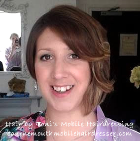 Short hair style by Toni, mobile hairdresser in bournemouth, ferndown, broadstone and surrounding areas